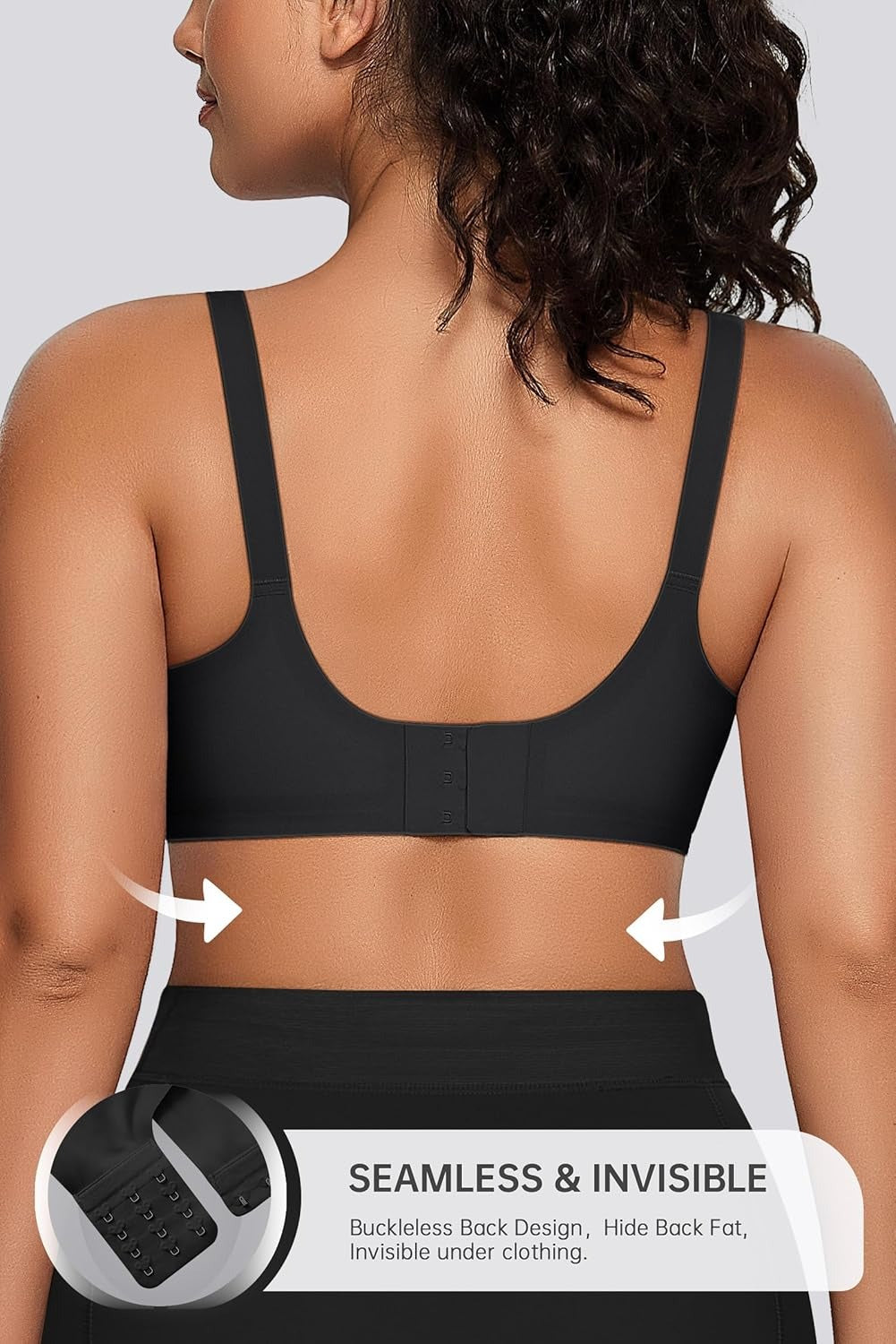 Plus Size V Neck Sleeping Jelly Bra